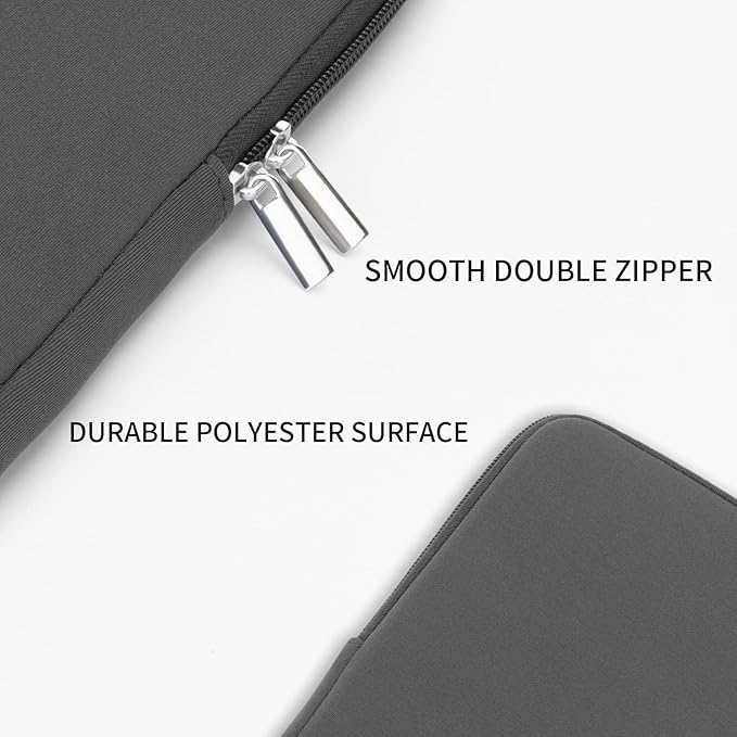 RAINYEAR 14 Inch Laptop Sleeve Protective Case Soft Lining Padded Zipper Cover - Image 3