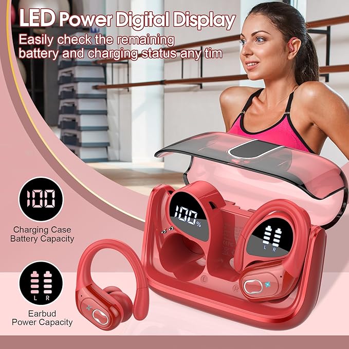 Wireless Earbuds 75hrs Bluetooth 5.4 Headphone Sport, 2025 Bluetooth Earbuds - Image 6