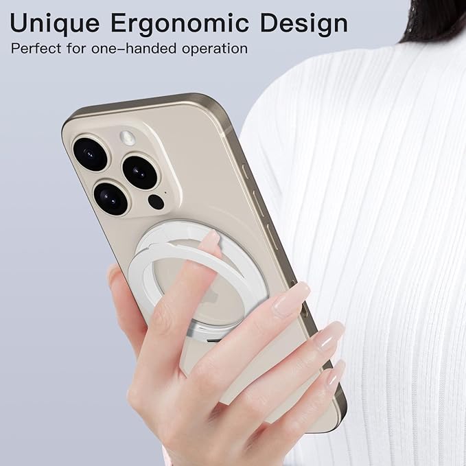 COOLQO 4Pcs 360 Spin Cell Grip Ring Phone Stand Magnetic Holders - Image 6