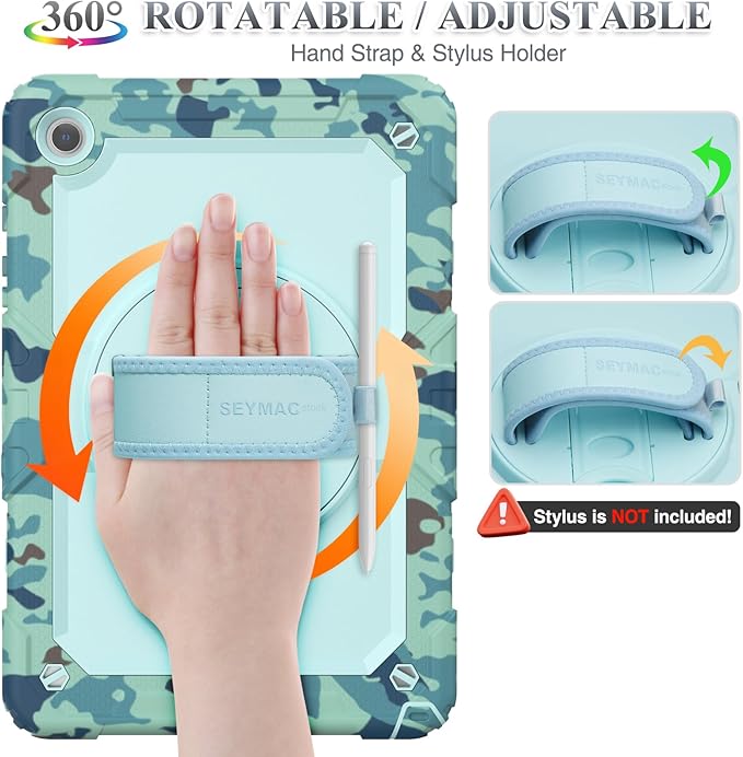 SEYMAC stock Case for Samsung Galaxy Tab A9+ Plus 11'', Full-Body Drop - Image 3