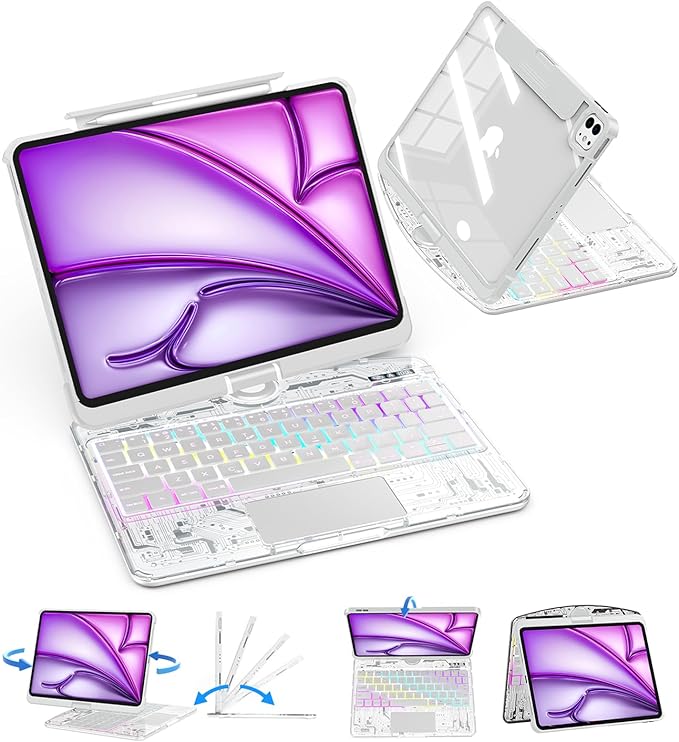 SIEBITU Clear Wireless Keyboard Case by SIBEITU