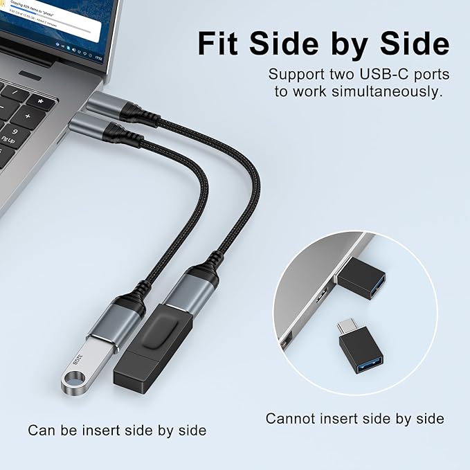 USB C to USB 3.0 Adapter, Type C Male to USB Female OTG Cable 5Gbps Data - Image 5