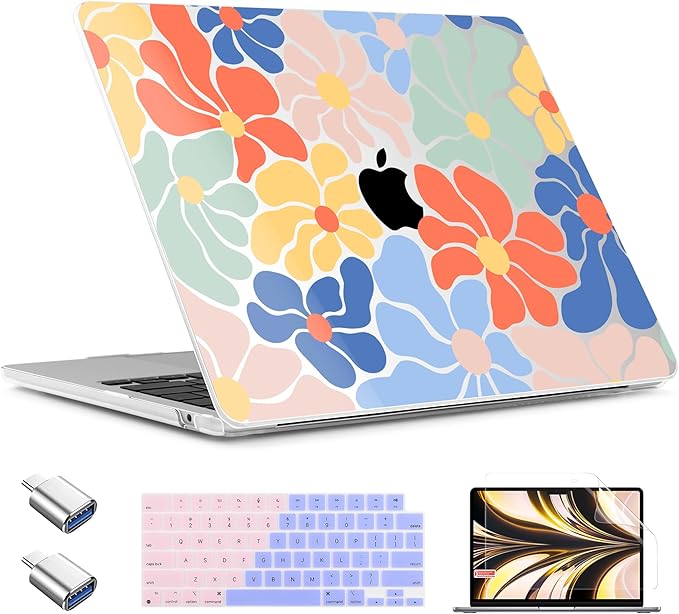 TWOLSKOO Compatible with M4 MacBook Air 15 inch Case 2025-2023 Released Model by TWOLSKOO