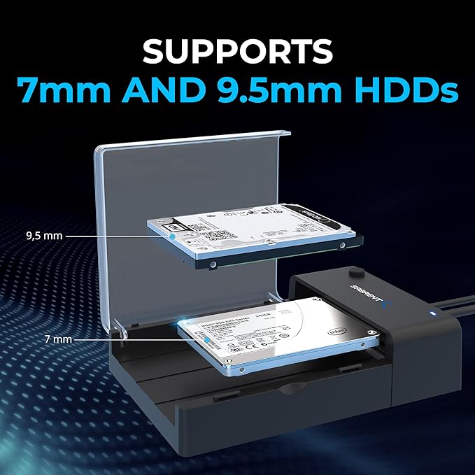 SABRENT USB 3.0 to SATA External Hard Drive Lay-Flat Docking Station - Image 5