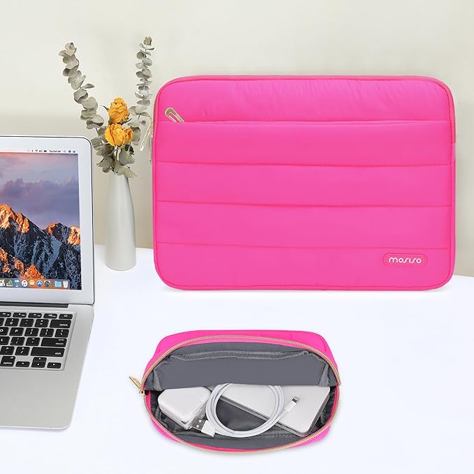 MOSISO 13.3 inch Laptop Case, 13-13.3 inch Puffy Laptop Sleeve Compatible - Image 5