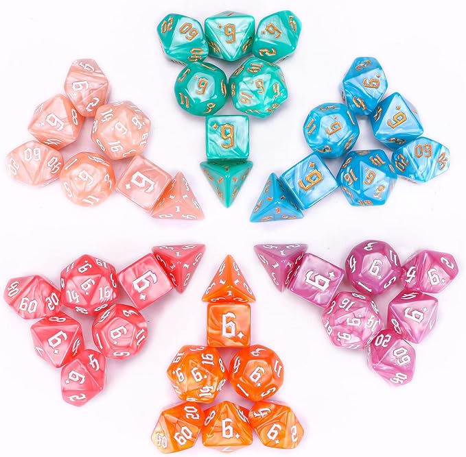DND Dice, Surhugvy 6 X 7 Polyhedral Dice Set - Image 3