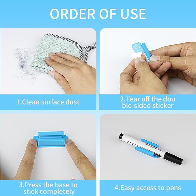 12 Pack Pen Holder for Desk, Silicone Pencil Holder - Image 6