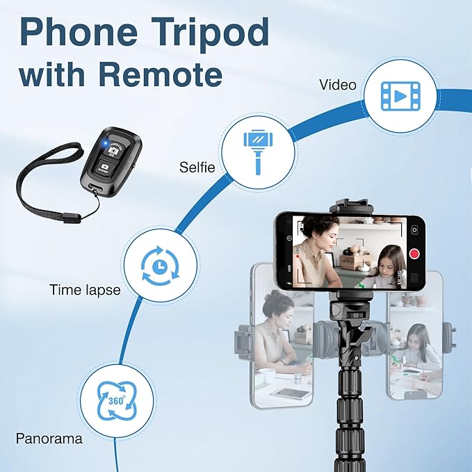 88" Tripod for iPhone, Phone Tripod - Image 4