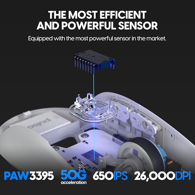 Pulsar Gaming Gears X2H Wireless Gaming Mouse, Ultra Lightweight 1.90 oz - Image 7