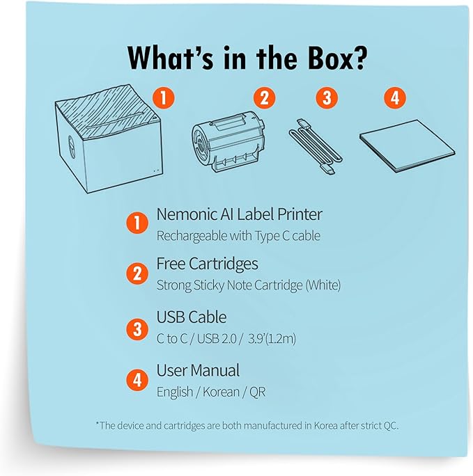 Nemonic AI | Label Printer | Sticky Note | Compatible - Image 9