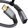 CABLEDECONN USB C 3.2 Gen-2 Extension Cable 0.5M 1.6FT Thunderbolt 3 240W Fast by CABLEDECONN