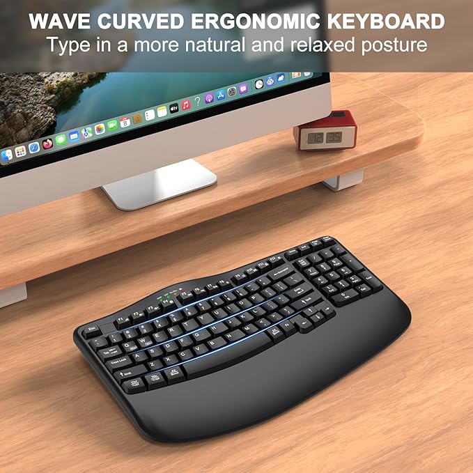 EDJO Ergonomic Wireless Keyboard - Image 2