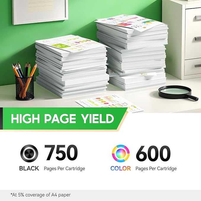 PGI-230XL CLI-231XL High Yield Ink Cartridge Combo 5 Pack Compatible - Image 3