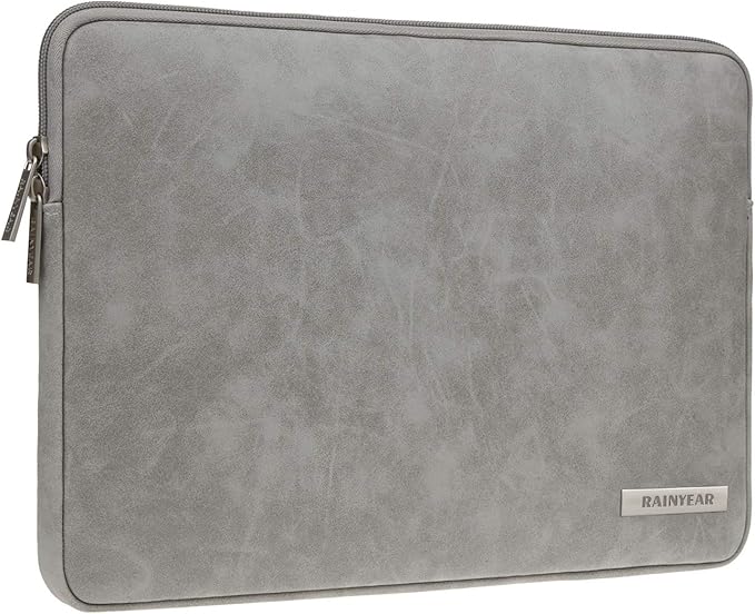 RAINYEAR 13 Inch Laptop Sleeve PU Suede Leather Case Protective Cover Water by RAINYEARmakelifeeasier