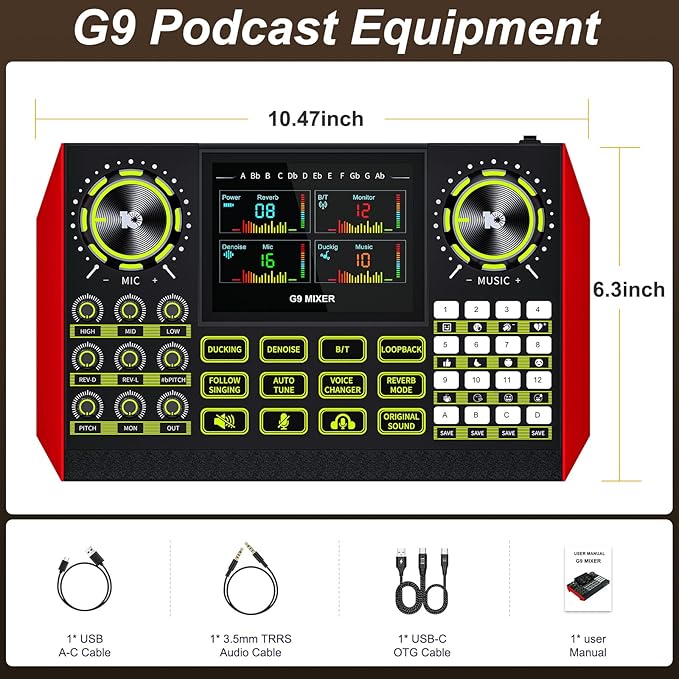 Audio mixer, suitable for live streaming, and gaming on computers/phones; - Image 8