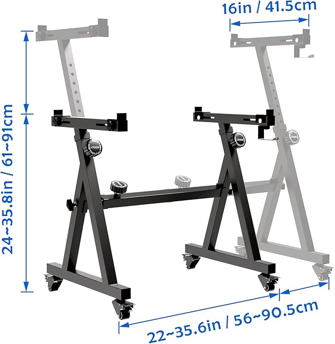 Universal Keyboard Stand, Z-style Heavy-Duty Piano Stand, Adjustable and - Image 2