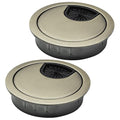 2 Pcs Desk Grommet 2-1/16" / 53 mm, Desk Cord Hole Cover, Cable Grommet Metal by EASYEAH