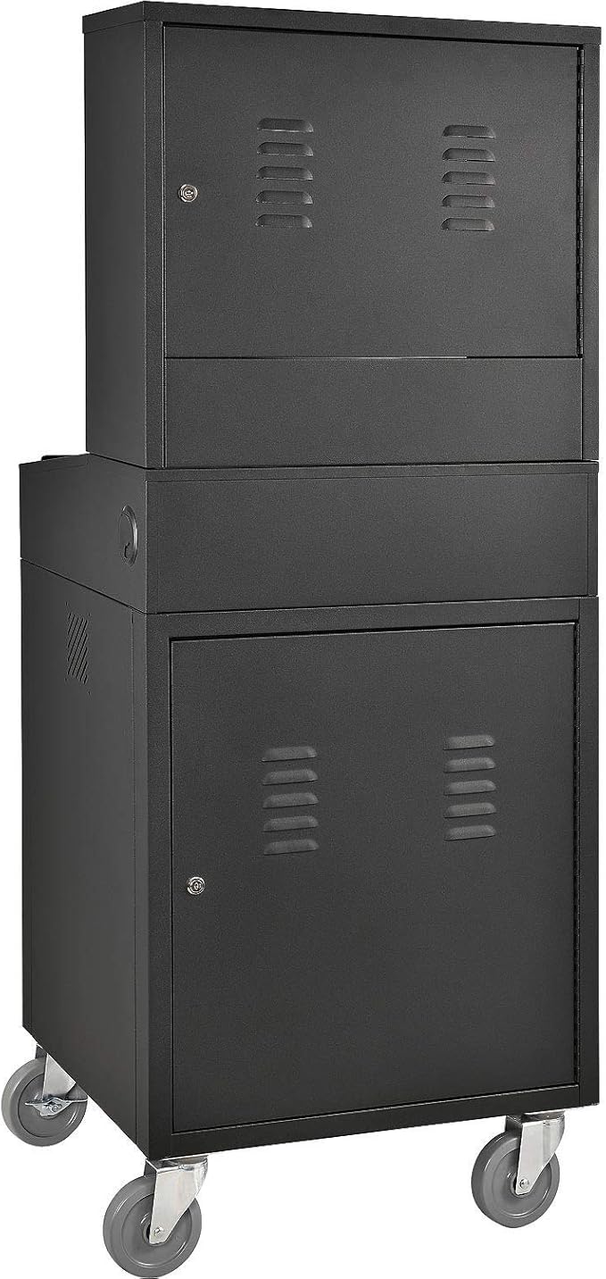 Global Industrial Mobile Security LCD Computer Cabinet Enclosure - Image 4
