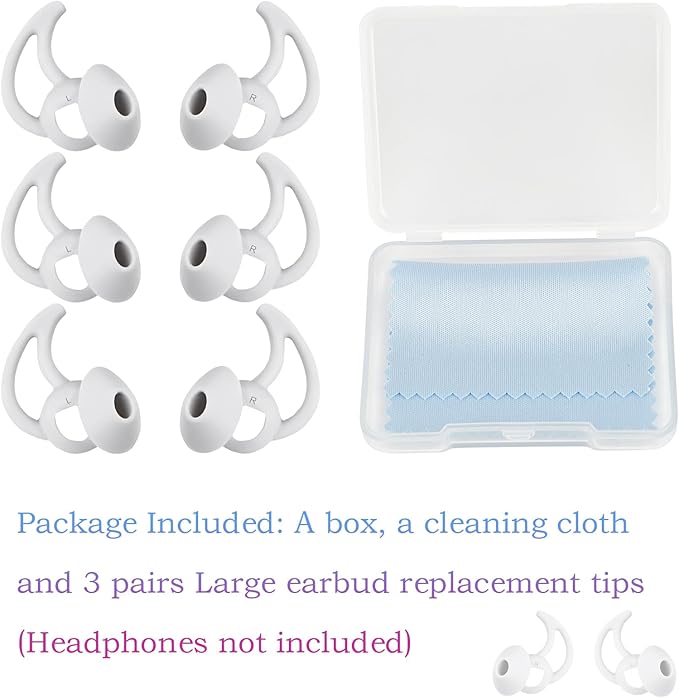 Silicone Ear Tips Replacement Earbud Tips Compatible - Image 3