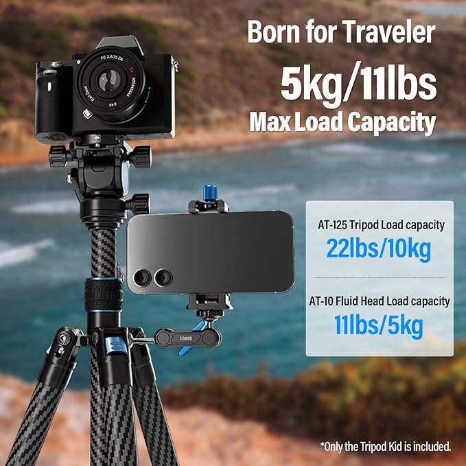 SIRUI Carbon Fiber Tripod Lightweight 2lbs - Image 8