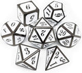 Haxtec 7 Die DND Metal Dice Set D&D 7PCS DND Dice of D20 D12 D10 D8 D6 D4 by HaxtecDice