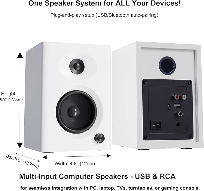 Computer Speakers for Desktop PC, 60W Powerful Sound - Image 7