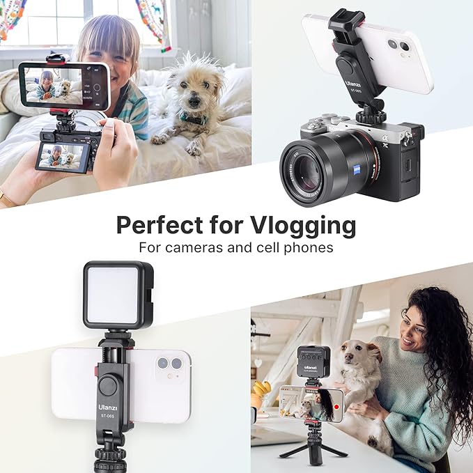 ULANZI ST-06S Phone Tripod Mount, Universal Smartphone Mount Adapter - Image 7