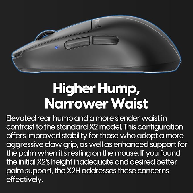 Pulsar Gaming Gears X2H Wireless Gaming Mouse, Ultra Lightweight 1.90 oz - Image 5