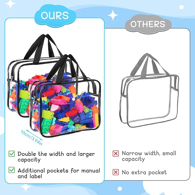 8 Packs Large Toy Storage Bags - Image 4