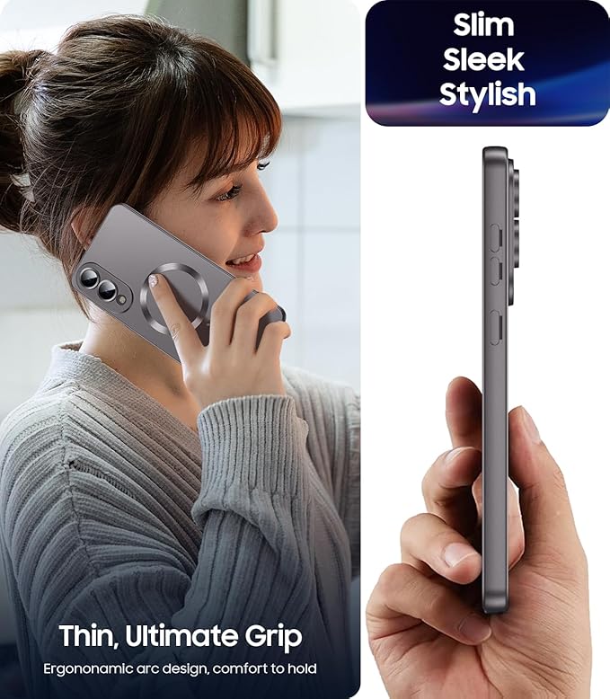 Magnetic for Samsung Galaxy S25 Edge Case Slim Soft Silicone Bumper Shockproof - Image 6