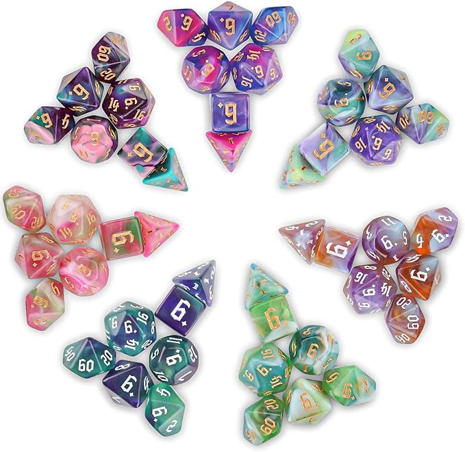 DND Dice Set, Surhugvy 7 X 7 Polyhedral Dice Set - Image 3