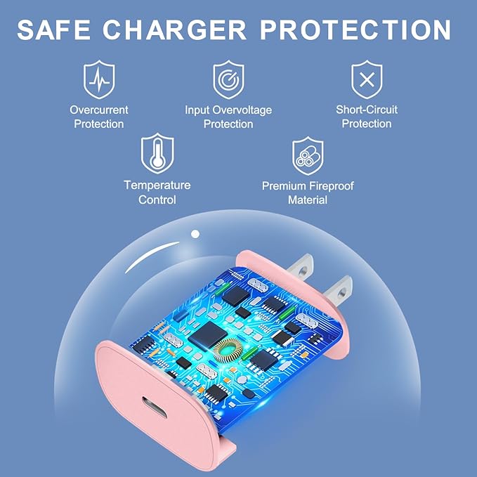 Phone 16 15 Pro Charger Fast Charging, 6.6FT Long USB C to C Charging Cable Cord - Image 4