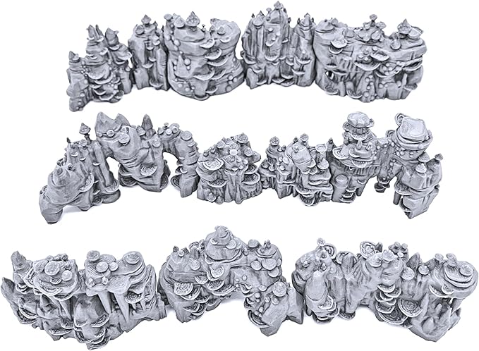 Shroom Grotto Walls by Printable Scenery, 3D Printed Tabletop RPG Scenery and - Image 4