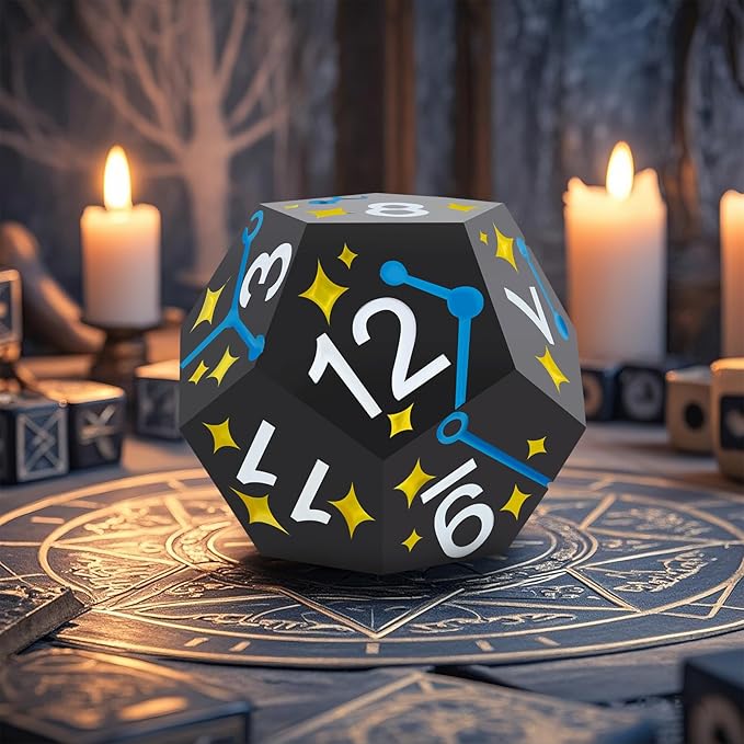 PJOY Metal Dice Set D&D Star DND Dice Set Polyhedral Dice - Image 8