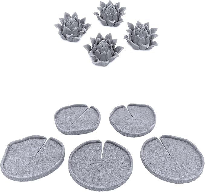 Lily Pads by Printable Scenery, 3D Printed Tabletop RPG Scenery and Wargame - Image 3