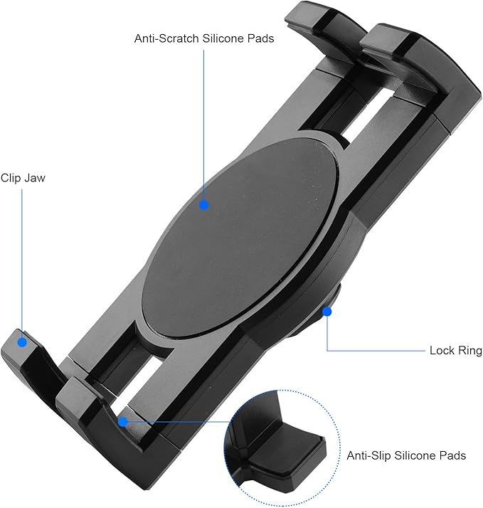Boat Helm Tablet Holder, Marine Boat Handle Bar Pole Mount, 360°Rotation Clamp - Image 5