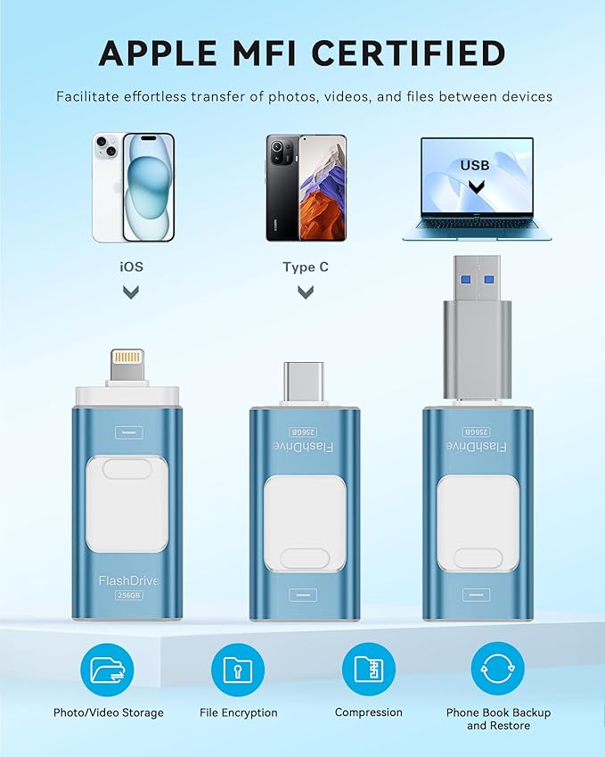Apple MFi Certified 256GB Flash Drive - Image 2