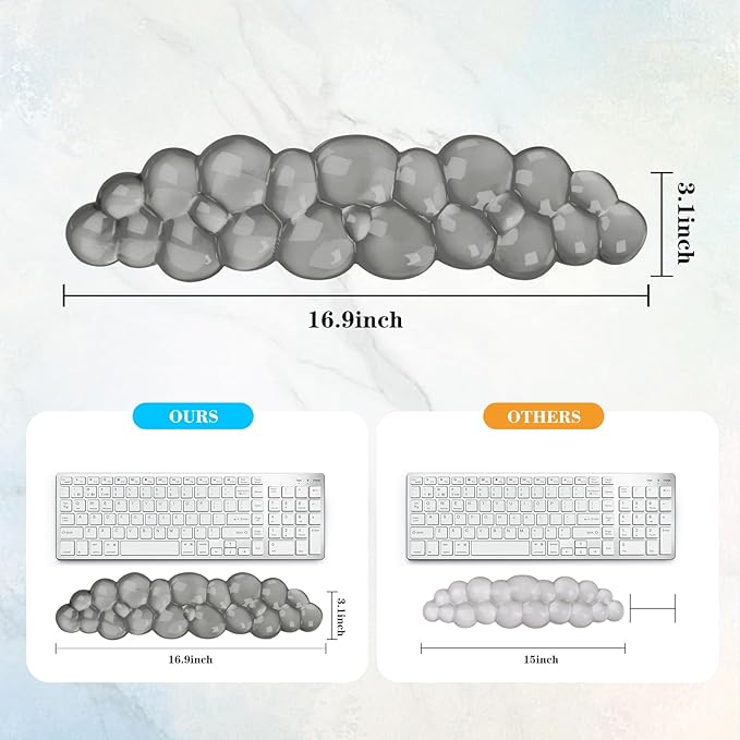 Gel Cloud Keyboard Wrist Rest, Cute Wrist Support and Arm Support Keyboard Rest - Image 6