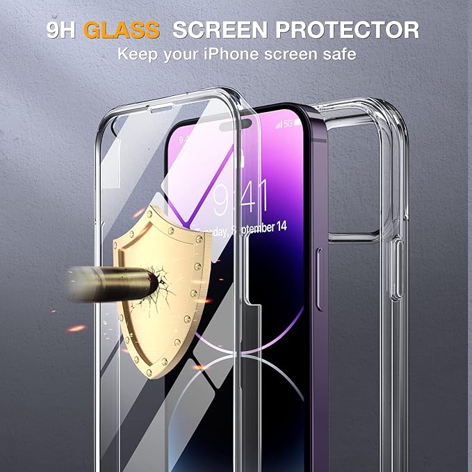 Miracase Glass Series Designed for iPhone 14 Pro Case 6.1 Inch, Upgrade - Image 3