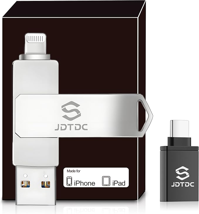 Genuine Apple MFi Certified iPhone-USB-Flash-Drive 256GB Real Capacity Genuine by JSLJDTDC