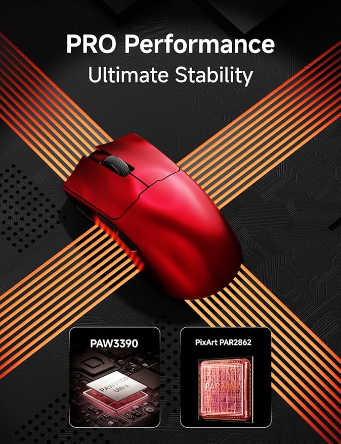 S9 Ultra Wireless Gaming Mouse, 59G Ergonomic Computer Mouse, Triple Modes - Image 4