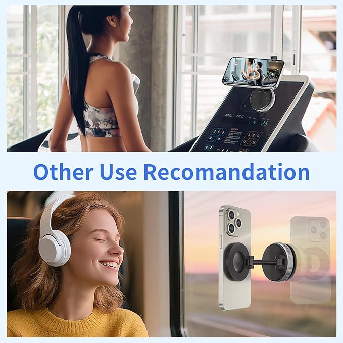 Vacuum Suction Magnetic Phone Holder, 2025 Upgraded Foldable Retractable Magnet - Image 7