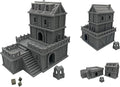 Paintable Tabletop Miniature Building Terrains Compatible - 18mm/28mm Scale by HAUTICO