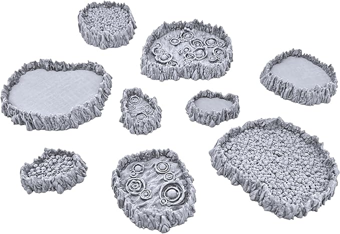 Burbling Pits Printable Scenery, 3D Printed Tabletop RPG Scenery and Wargame by EnderToys