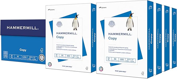 Hammermill Printer Paper, 20 Lb Copy Paper, 8.5 x 11 by Hammermill