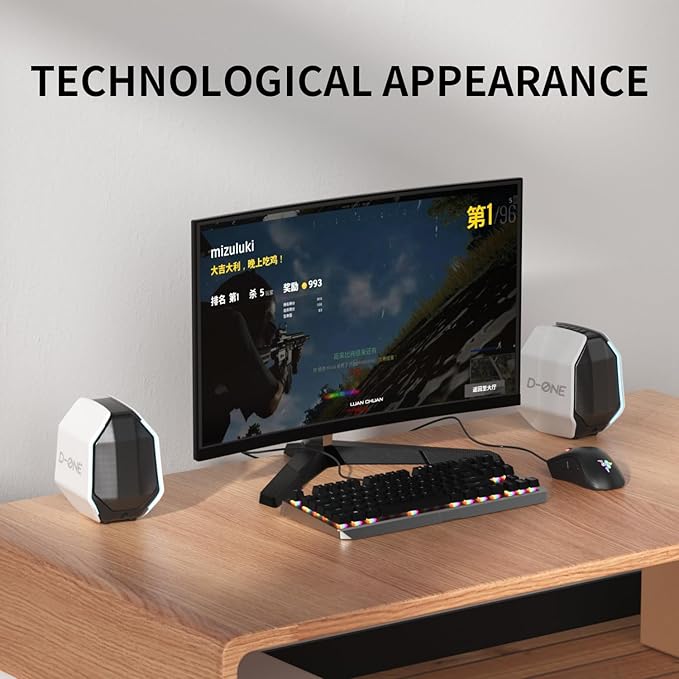D-ONE 30W PC Gaming Computer Speakers - Image 4
