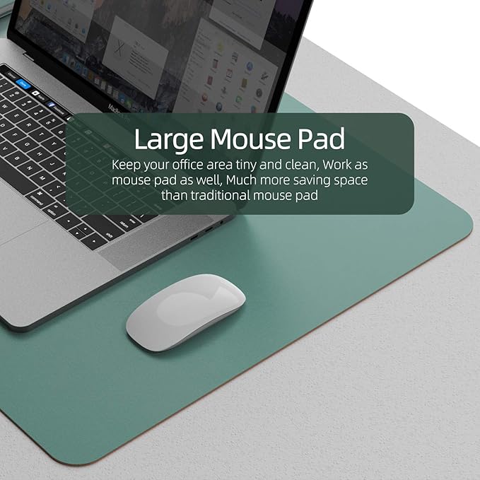 YSAGi Desk Pad, Desk Mat, 31.5" x 15.7" Dual-Sided Laptop Desk Pad Protector - Image 4