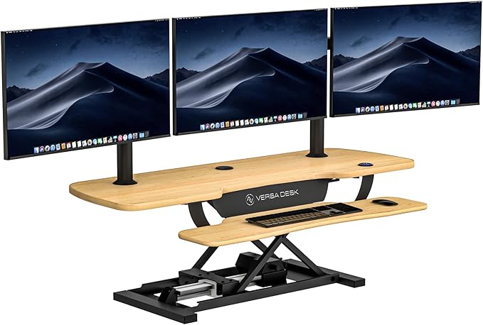 VERSADESK 48 Inch Extra Wide Electric Standing Desk Converter, PowerPro™ Height by VERSADESK