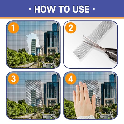 HA SHI Screen Repair Kit for Windows or Doors 3-Layer Strong Adhesive Tape - Image 3