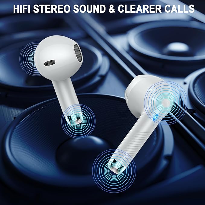 Wireless Earbuds, 40H Playback Mini Case IP7 Waterproof Sports Earphones - Image 7